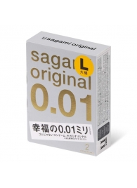 Презервативы Sagami Original 0.01 L-size увеличенного размера - 2 шт. - Sagami - купить с доставкой в Красногорске