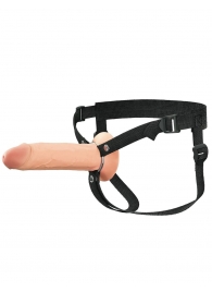Полый страпон на ремнях 8’’ Hollow Silicone Strap-on - Pipedream - купить с доставкой в Красногорске