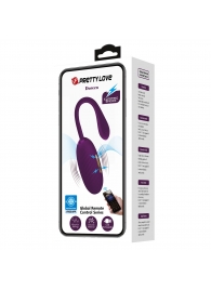 Фиолетовое виброяйцо с электростимуляцией Doreen - Baile - купить с доставкой в Красногорске