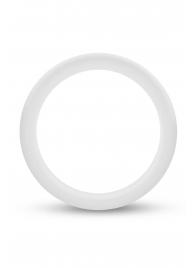 Белое люминесцентное эрекционное кольцо Silicone Glo Cock Ring - Blush Novelties - в Красногорске купить с доставкой