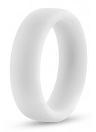 Белое люминесцентное эрекционное кольцо Silicone Glo Cock Ring - Blush Novelties - в Красногорске купить с доставкой