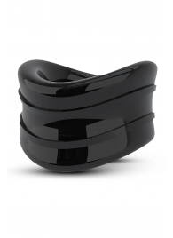 Черное эрекционное кольцо на мошонку Beef Ball Stretcher Snug - Blush Novelties - в Красногорске купить с доставкой