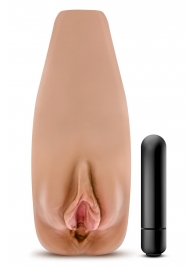 Маструбатор-вагина с вибрацией Soft   Wet Renata Realistic Tan Masturbator - Blush Novelties - в Красногорске купить с доставкой