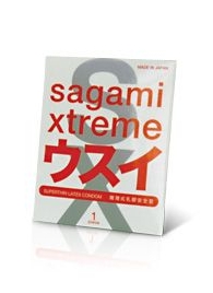 Ультратонкий презерватив Sagami Xtreme SUPERTHIN - 1 шт. - Sagami - купить с доставкой в Красногорске