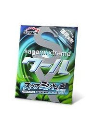 Презерватив Sagami Xtreme Mint с ароматом мяты - 1 шт. - Sagami - купить с доставкой в Красногорске
