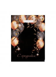 Пакет с вырубной ручкой и принтом в виде шариков (30х40 см) - Сима-Ленд - купить с доставкой в Красногорске