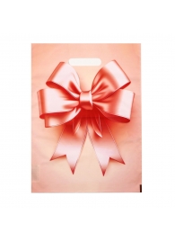 Пакет с принтом в виде банта с вырубной ручкой (30х40 см) - Сима-Ленд - купить с доставкой в Красногорске