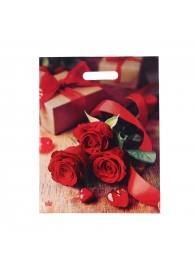 Пакет с принтом в виде роз (31х40 см) - Сима-Ленд - купить с доставкой в Красногорске