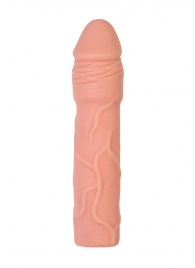 Телесная удлиняющая насадка с подхватом - 19 см. - ToyFa - в Красногорске купить с доставкой