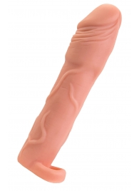 Телесная удлиняющая насадка с подхватом - 19 см. - ToyFa - в Красногорске купить с доставкой