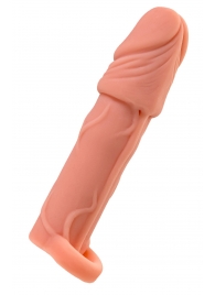 Телесная удлиняющая насадка с подхватом - 16 см. - ToyFa - в Красногорске купить с доставкой