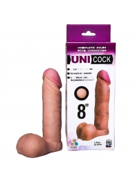 Фаллическая насадка для страпона UNICOCK 8  - 20 см. - LOVETOY (А-Полимер) - купить с доставкой в Красногорске