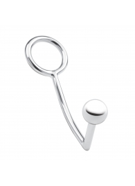 Кольцо на пенис с анальным стимулятором Stainless Steel Anal Hook   Cock Ring - BlueLine - в Красногорске купить с доставкой