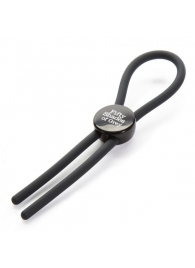 Тёмно-серое эрекционное кольцо с зажимом Again and Again Adjustable Cock Ring - Fifty Shades of Grey - в Красногорске купить с доставкой