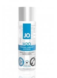 Охлаждающий лубрикант на водной основе JO Personal Lubricant H2O COOLING - 60 мл. - System JO - купить с доставкой в Красногорске