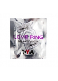 Прозрачное виброкольцо с двумя вибропульками - Toyfa Basic - в Красногорске купить с доставкой