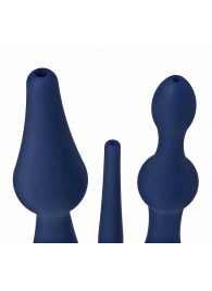 Набор из 3 универсальных насадок для анального душа Universal 3 Piece Silicone Enema Attachment Set - XR Brands - купить с доставкой в Красногорске