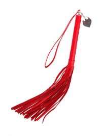 Красная кожаная плеть с петлёй - 50 см. - Pecado - купить с доставкой в Красногорске