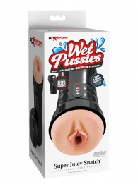 Мастурбатор-вагина в колбе Super Juicy Snatch - Pipedream - в Красногорске купить с доставкой