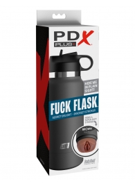 Смуглый мастурбатор-вагина в корпусе-бутылке F*ck Flask - Pipedream - в Красногорске купить с доставкой