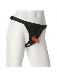 Трусики со штырьком для фиксации насадок Ultra Harness with Plug - Doc Johnson - купить с доставкой в Красногорске