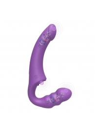 Фиолетовый безремневой страпон Straples Strap-On Dildo - Erokay - купить с доставкой в Красногорске