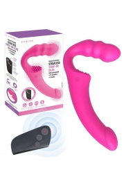 Розовый безремневой страпон Straples Strap-On Dildo - Erokay - купить с доставкой в Красногорске
