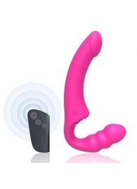 Розовый безремневой страпон Straples Strap-On Dildo - Erokay - купить с доставкой в Красногорске