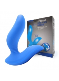 Синий вибромассажер простаты 3,5’’ Curve P-spot Massager - 12 см. - Erokay - в Красногорске купить с доставкой