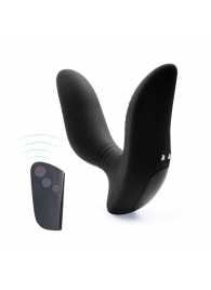 Черный вибромассажер простаты 3,5’’ Remote Control Curve P-spot Massager - 12 см. - Erokay - в Красногорске купить с доставкой