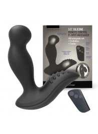 Черный вибромассажер простаты 3,5’’ Remote Control P-spot Massager - 12,5 см. - Erokay - в Красногорске купить с доставкой