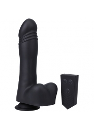 Черная мини-машина на присоске Piston Thruster - Doc Johnson - купить с доставкой в Красногорске