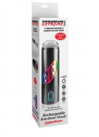 Перезаряжаемый мастурбатор-ротик Extreme Toyz Rechargeable Roto-Bator Mouth - Pipedream - в Красногорске купить с доставкой