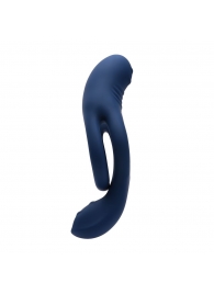 Синее эрекционное виброкольцо с двойным подхватом мошонки Ring Around The Rosy - Zero Tolerance - в Красногорске купить с доставкой