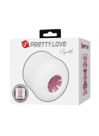 Белый сквозной мастурбатор Crystle - Baile - в Красногорске купить с доставкой