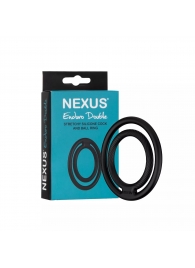Черное двойное эрекционное кольцо Nexus Enduro Double - Nexus Range - в Красногорске купить с доставкой