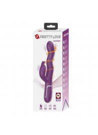 Фиолетовый вибратор с функцией волновой стимуляции Laursen - 24,9 см. - Baile