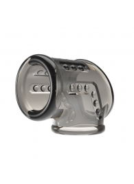 Дымчатая насадка на пенис и мошонку - Baile - в Красногорске купить с доставкой