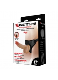 Страпон с универсальным поясом Fogg - 17,5 см. - Baile - купить с доставкой в Красногорске