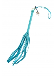 Голубая кожаная плеть - 50 см. - Pecado - купить с доставкой в Красногорске