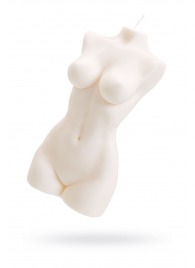 Белая интерьерная свеча в форме женского торса - 850 гр. - Pecado - купить с доставкой в Красногорске