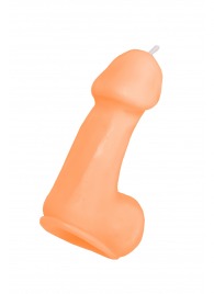 Оранжевая свеча в форме пениса - 47 гр. - Pecado - купить с доставкой в Красногорске