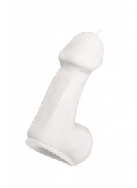 Белая свеча в форме пениса - 47 гр. - Pecado - купить с доставкой в Красногорске
