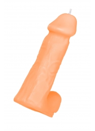 Оранжевая сувенирная свеча «Пенис» - Pecado - купить с доставкой в Красногорске