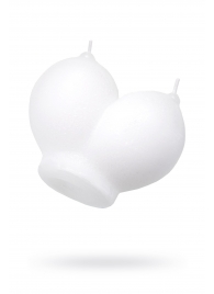 Белая сувенирная свеча «Сиськи» - Pecado - купить с доставкой в Красногорске