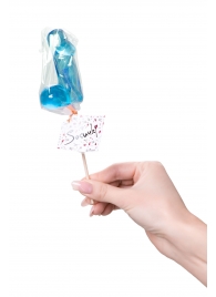 Голубой леденец в форме члена со вкусом блю кюрасао - 80 гр. - Sosuчki - купить с доставкой в Красногорске