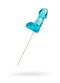 Голубой леденец в форме члена со вкусом блю кюрасао - 80 гр. - Sosuчki - купить с доставкой в Красногорске