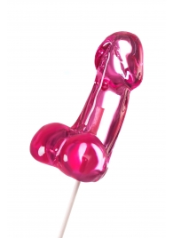 Розовый леденец в форме члена со вкусом айриш крим - 80 гр. - Sosuчki - купить с доставкой в Красногорске