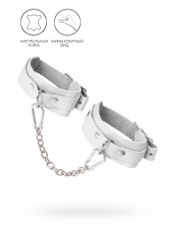 Белые мини-оковы со скруглёнными углами - Pecado - купить с доставкой в Красногорске