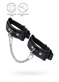 Черные мини-оковы со скруглёнными углами - Pecado - купить с доставкой в Красногорске